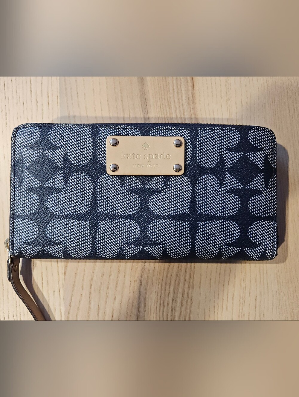 kate spade Navy Patterned Women's Wallet